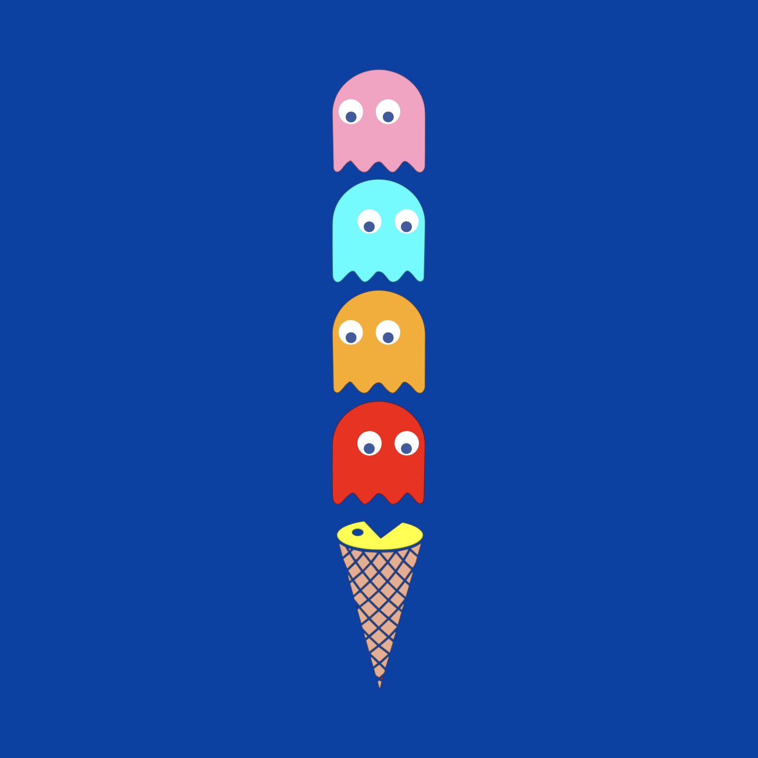 Playera Helado PacMan