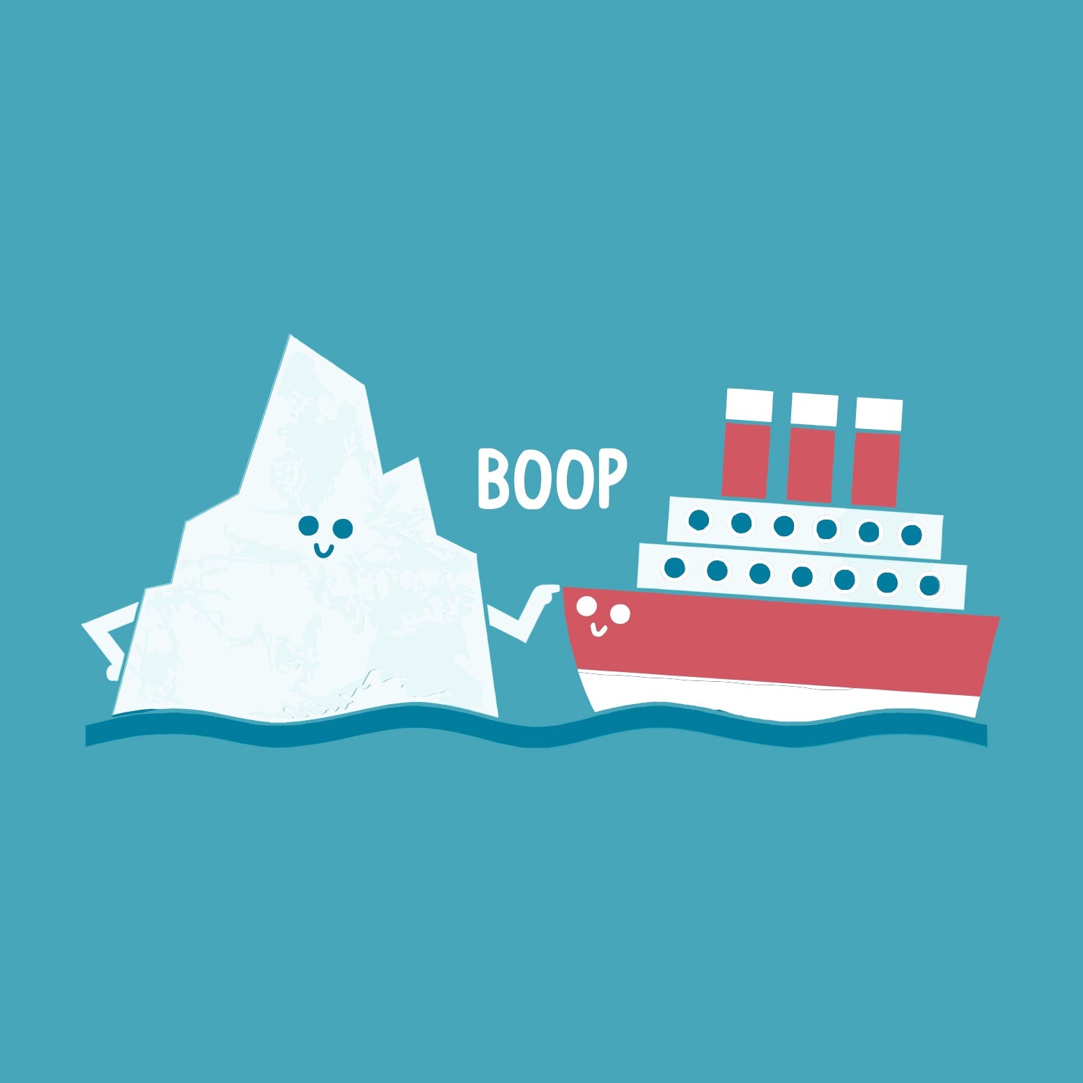 Playera Iceberg Vs Titanic
