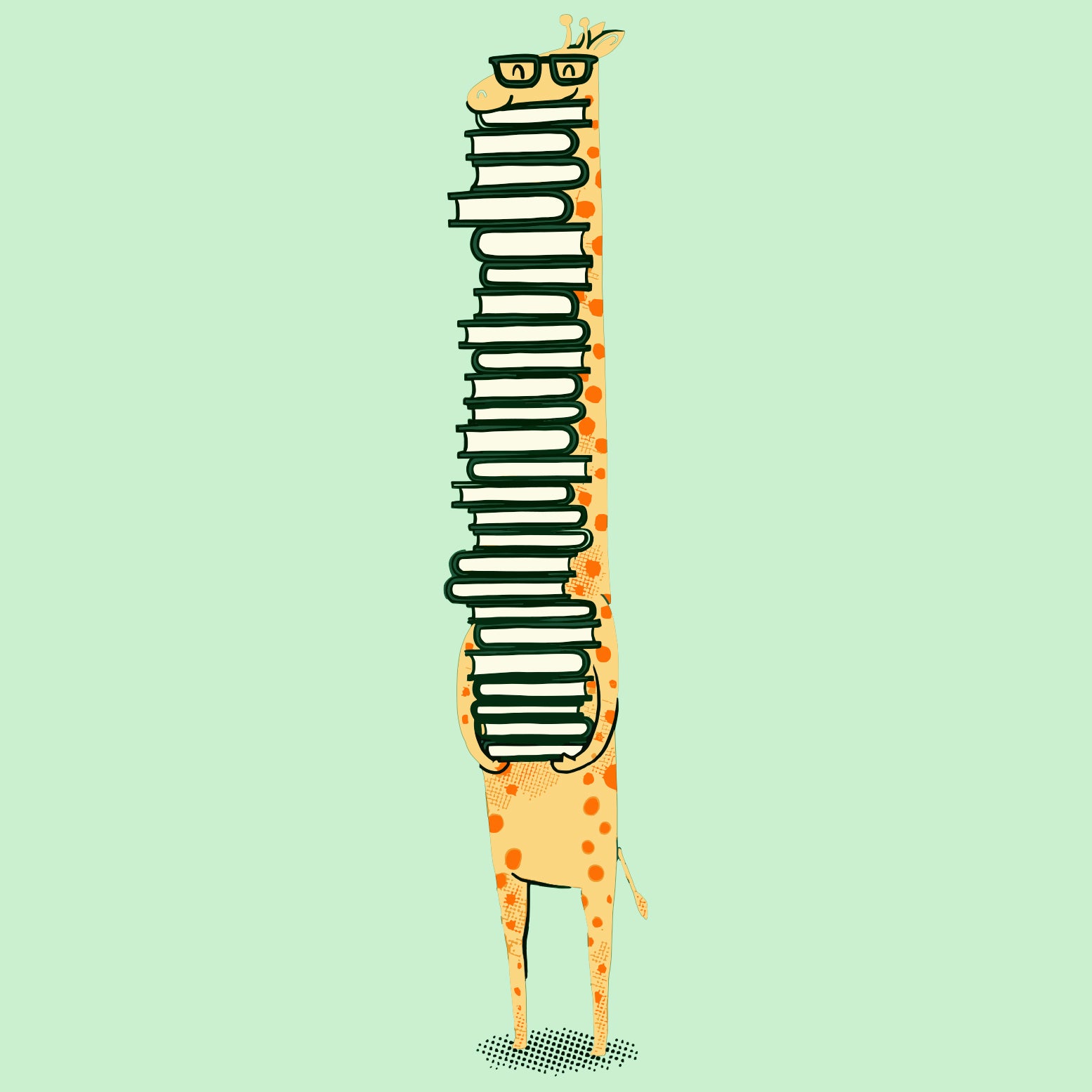 Playera Jirafa Libros