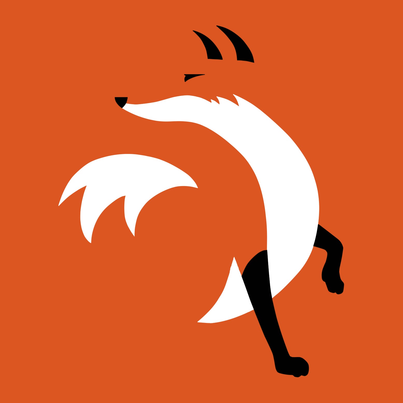 Playera Orange Fox