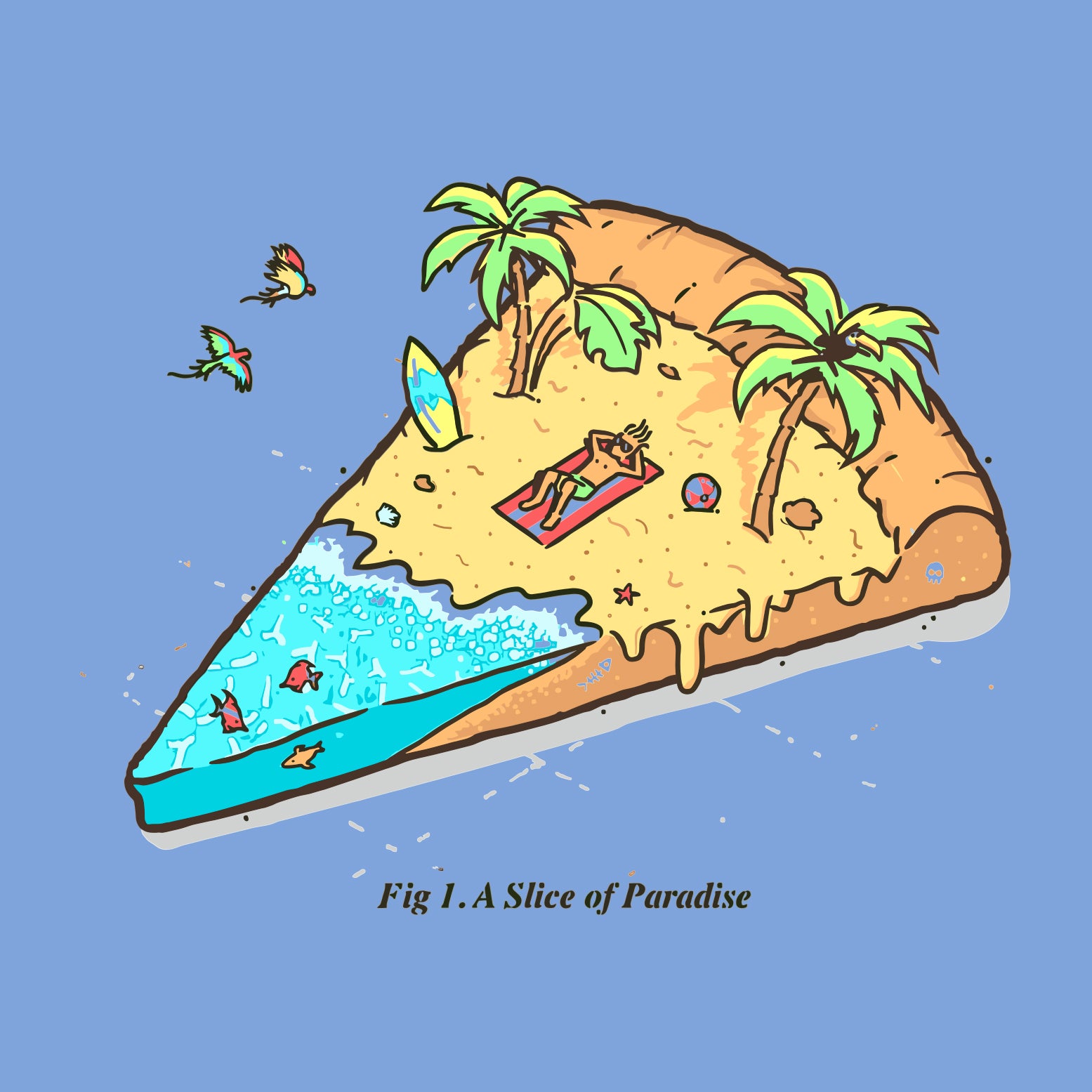 Playera Paradise Slice