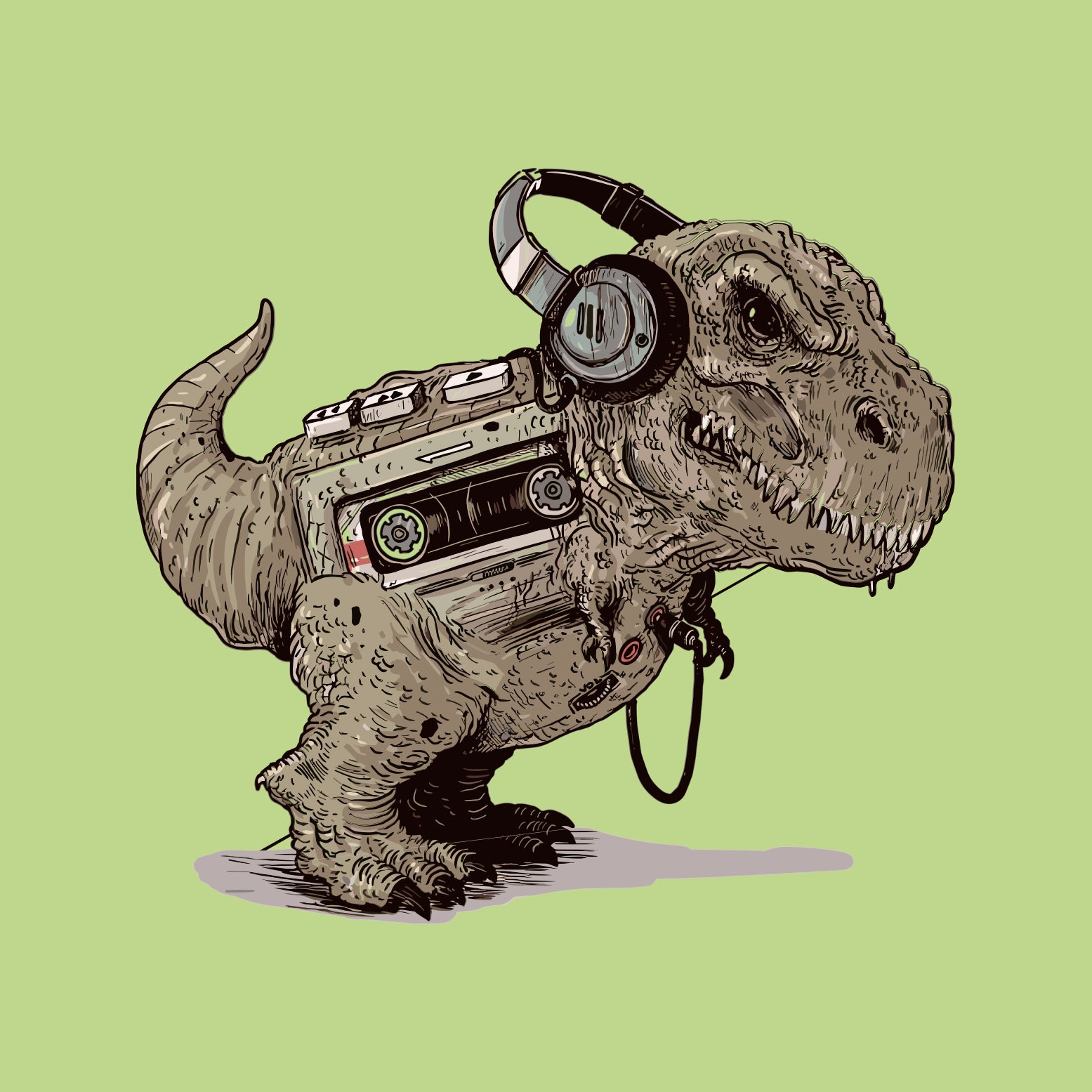 Playera Find Walkman Dinosaur