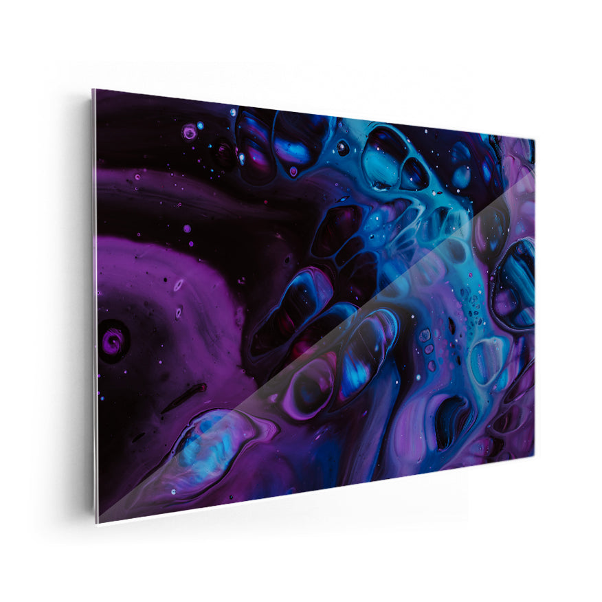 Abstracto Morado y Azul