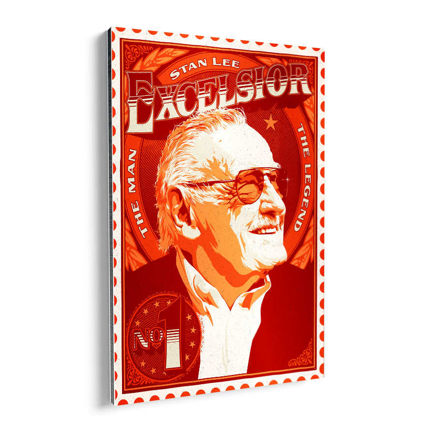 Stan Lee Excelsior Timbre Postal