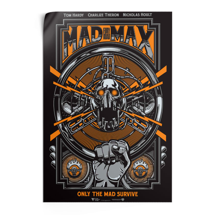 Mad Max Fury Road Orange Poster