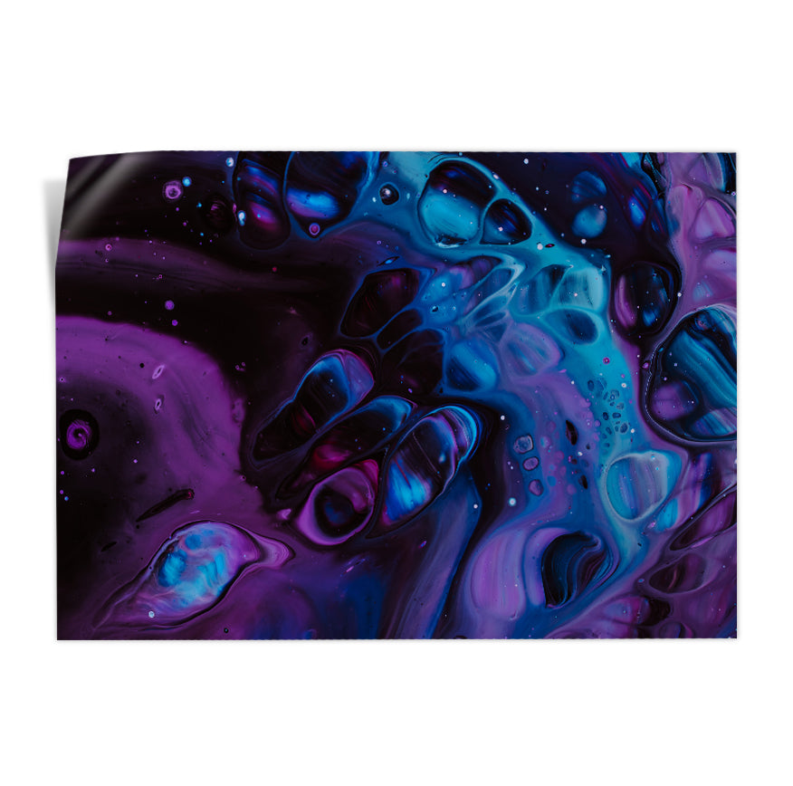 Abstracto Morado y Azul